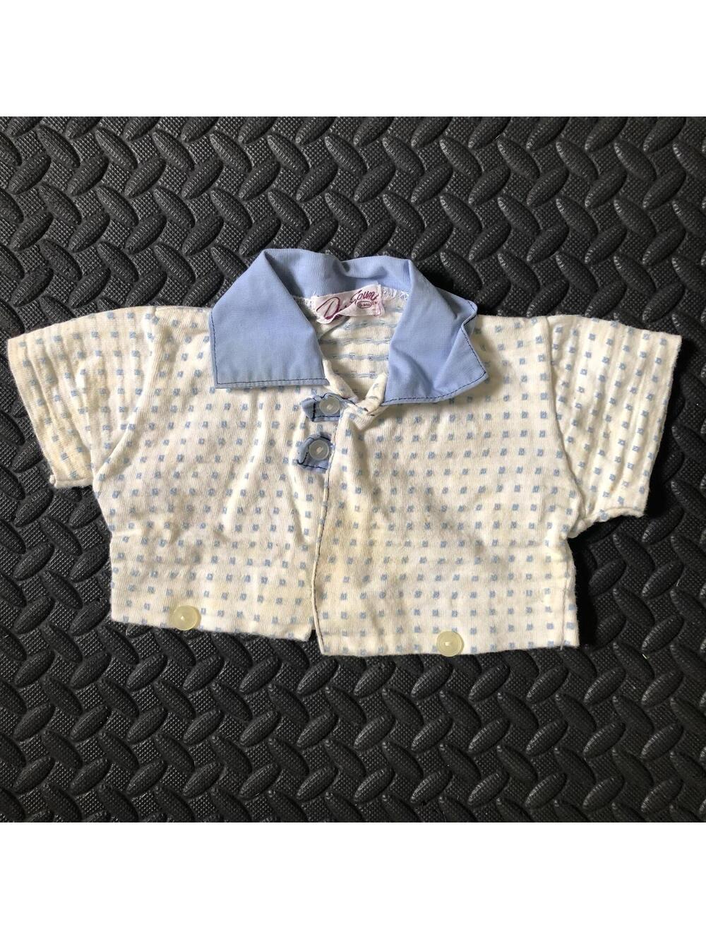 Vintage Doe Spun Baby Cardigan Short Sleeve Sweater 6 Months